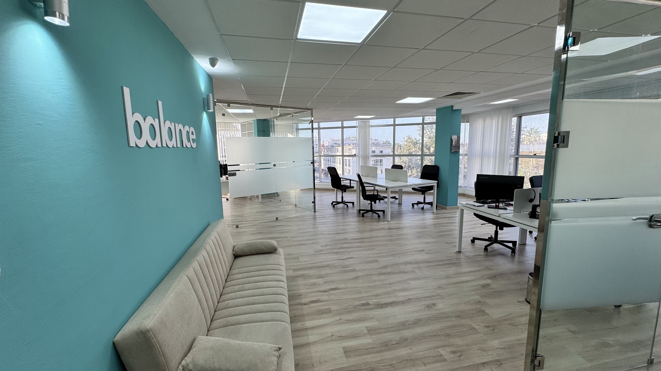 Espace de travail lumineux chez Balance